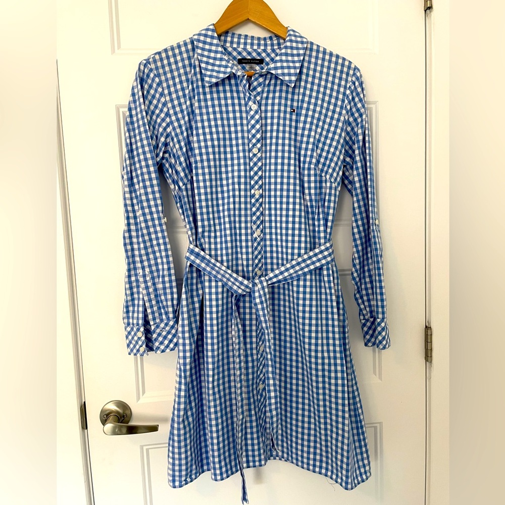 Tommy Hilfiger Blue & White Shirt Dress
